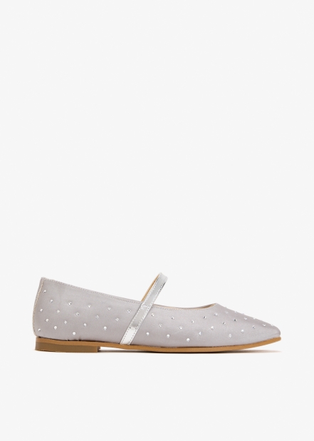 Essential crystal-embellished ballerinas